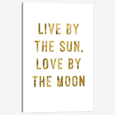 Live By Gold Canvas Print #PST414} by PI Studio Canvas Art