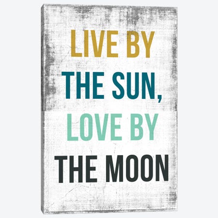 Live By The Sun, Love By The Moon Canvas Print #PST415} by PI Studio Canvas Art