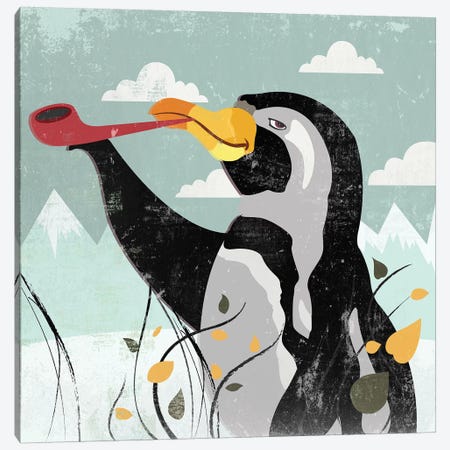 Penguin Stroll Canvas Print #PST577} by PI Studio Art Print