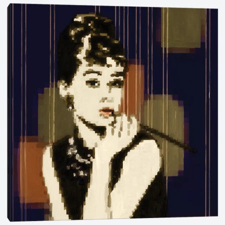Pixeled Hepburn Canvas Print #PST588} by PI Studio Canvas Art Print