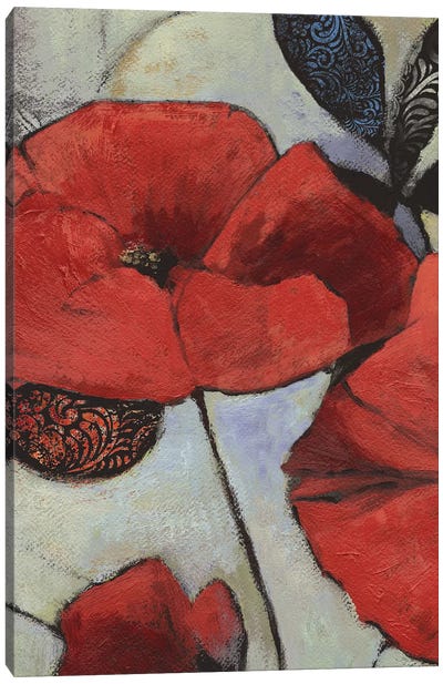 Red Poppy II Canvas Art Print - PI Studio