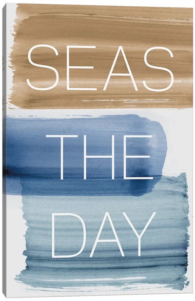 Seas The Day Canvas Art Print - Kids Nautical Art