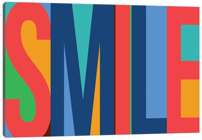 Smile Canvas Art Print - Kids Inspirational Art
