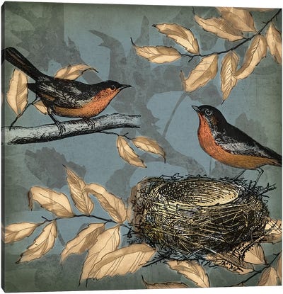 Songbird Fable II Canvas Art Print - Sparrows