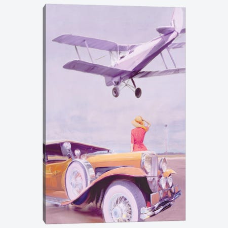 Vintage Airport Canvas Print #PST819} by PI Studio Art Print
