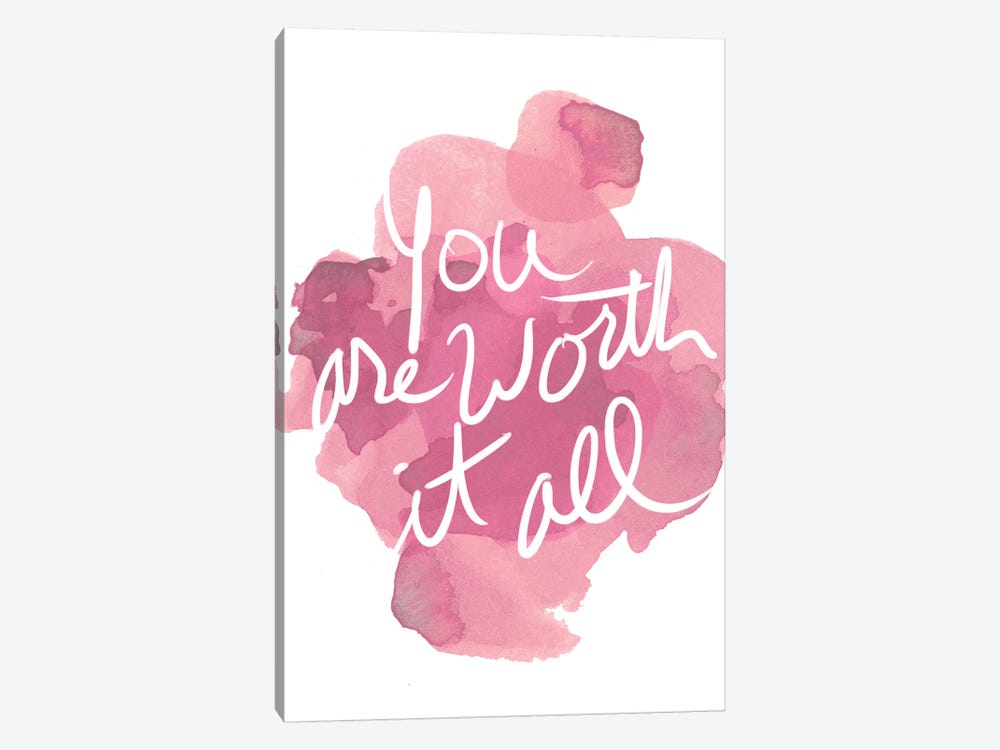 Watercoulours Pink Type I by PI Studio 1-piece Art Print