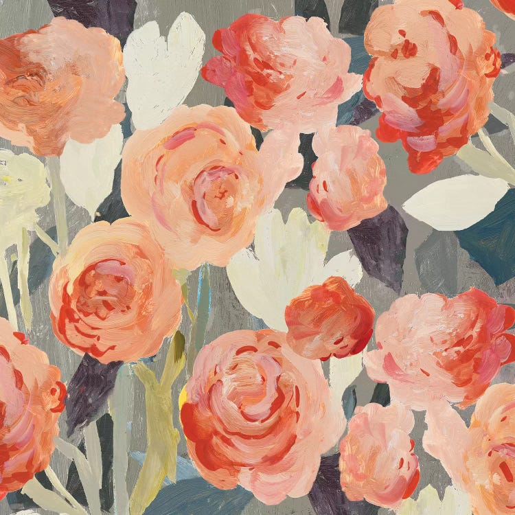Peach Floral by PI Studio wall art
