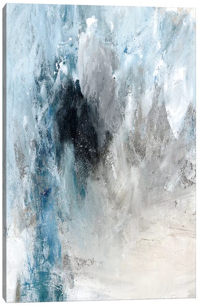 Winter Wonderland I Canvas Art Print - Blue & Gray Art