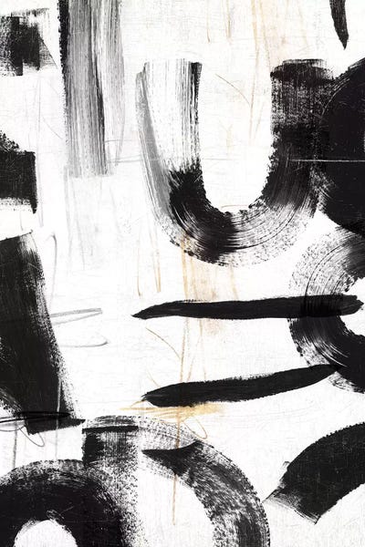 Black & White Abstract Art: Concept II  by PI Studio