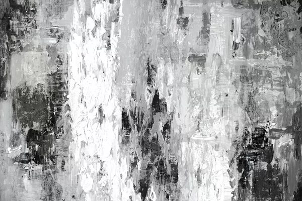 Black & White Abstract Art: Black And White Abstract IV by PI Studio