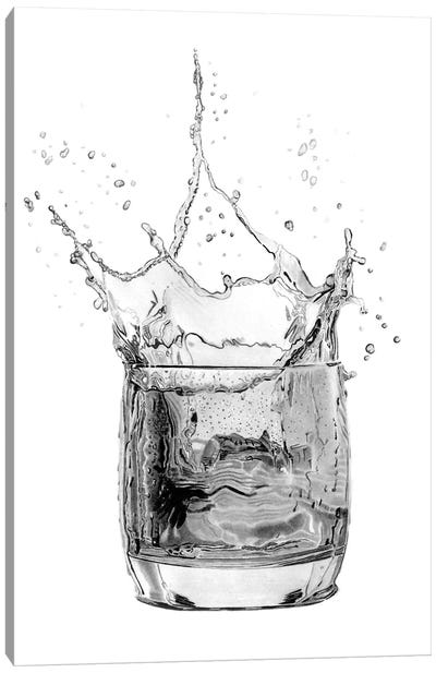 Whisky Splash IX Canvas Art Print - Whiskey Art