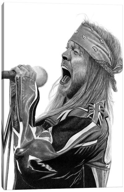 Axl Rose Canvas Art Print - Hyper-Realistic & Detailed Drawings