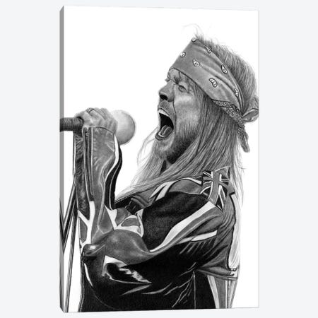 Axl Rose Canvas Print #PSW105} by Paul Stowe Canvas Artwork
