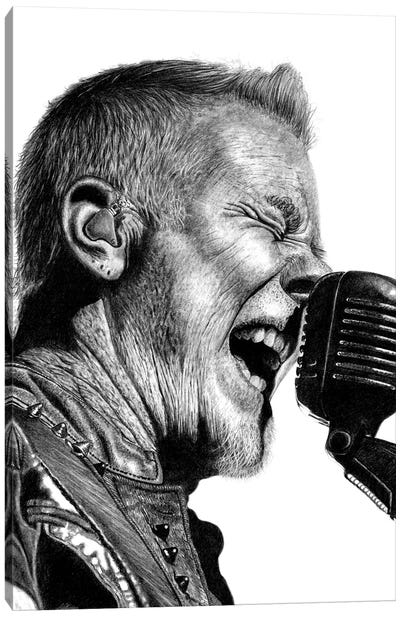 James Hetfield Canvas Art Print - Metallica