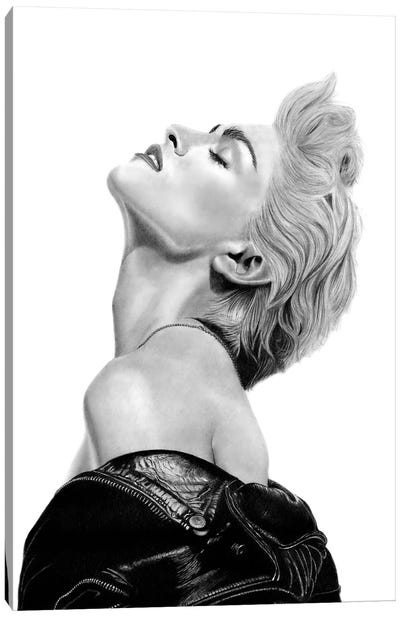 Madonna Canvas Art Print - Hyper-Realistic & Detailed Drawings