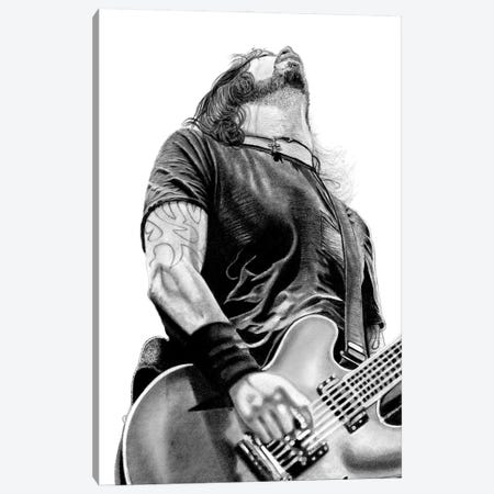 Dave Grohl Canvas Print #PSW112} by Paul Stowe Canvas Art