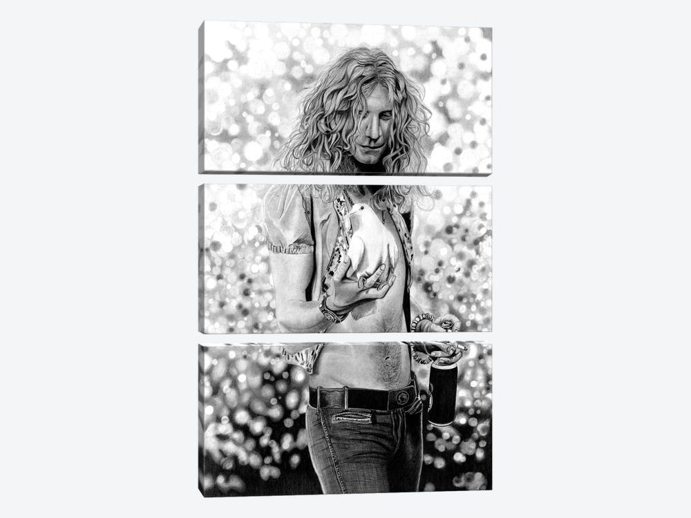 Robert Plant by Paul Stowe 3-piece Art Print