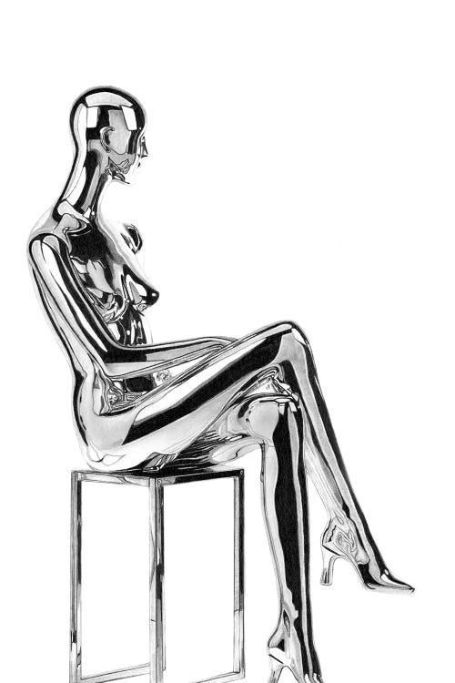 Chrome Lady by Paul Stowe wall art