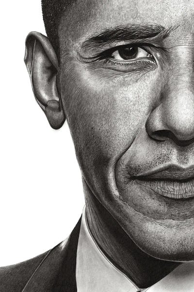 Black & White Pop Culture Art: Obama by Paul Stowe