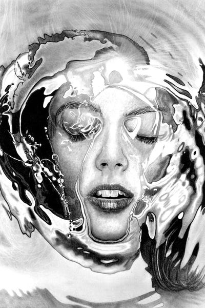 Hyperreal Portraits: Submerged III by Paul Stowe