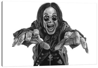 Ozzy Canvas Art Print - Hyper-Realistic & Detailed Drawings