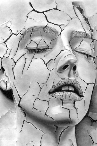 Black & White Drawings & Illustrations: Fractured by Paul Stowe