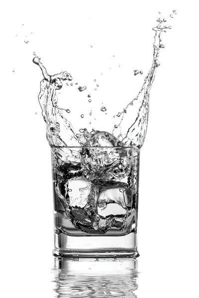 Large Black & White Art - Canvas Prints: Double Whisky by Paul Stowe
