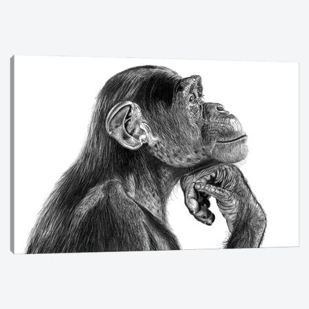 The Thinker Canvas Print #PSW23} by Paul Stowe Art Print