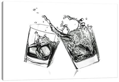 Whisky Cheers Canvas Art Print - Paul Stowe