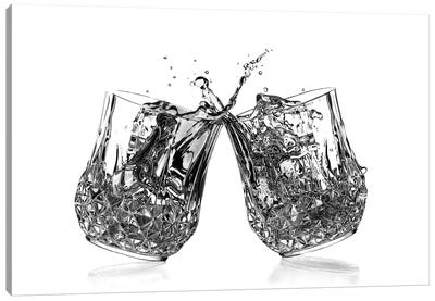 Cheers Canvas Art Print - Hyper-Realistic & Detailed Drawings
