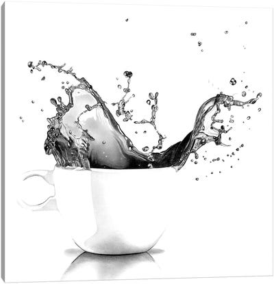 Tea Splash Canvas Art Print - Coffee Shop & Cafe