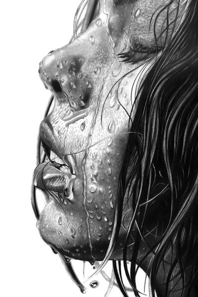 Hyperreal Portraits: Wet by Paul Stowe