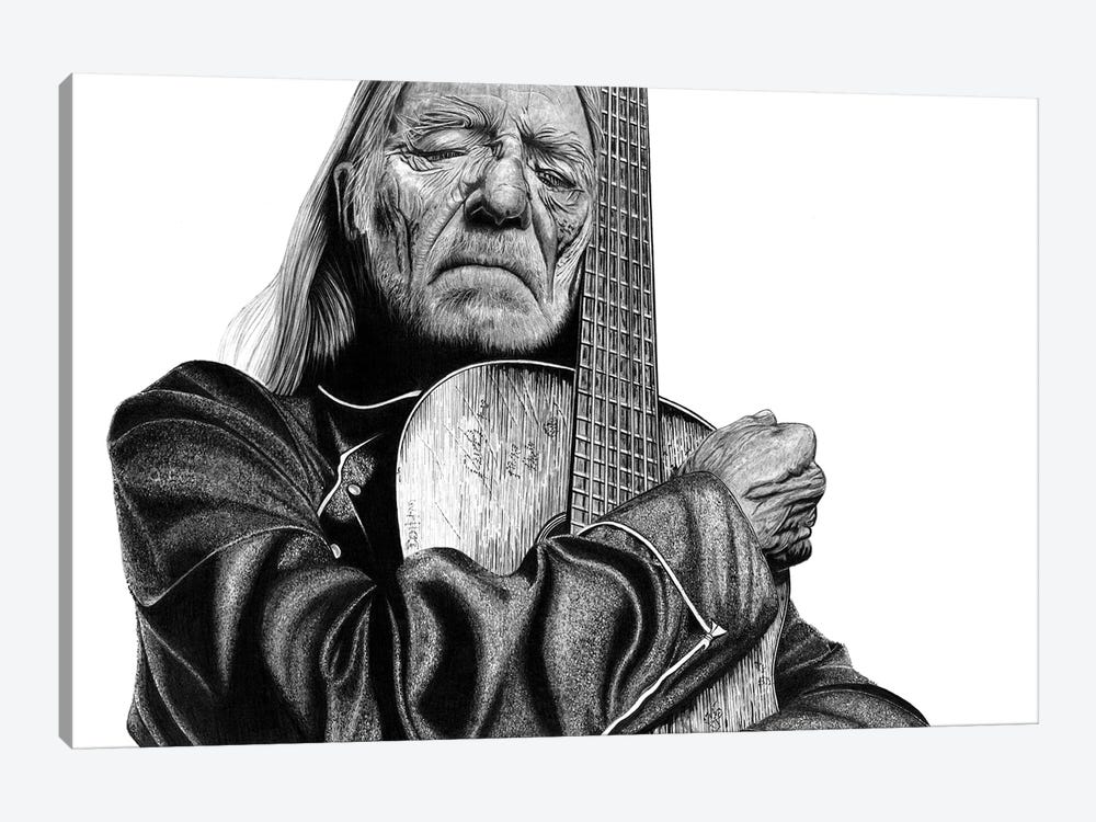 Willie Nelson by Paul Stowe 1-piece Canvas Print