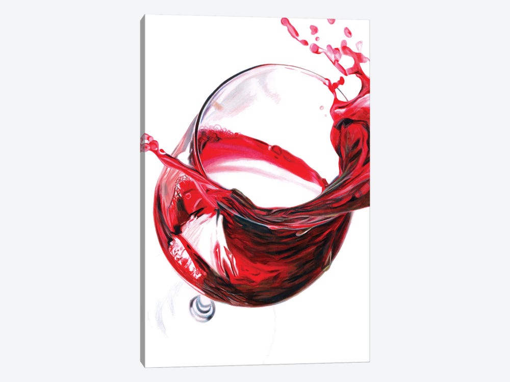 Red Wine Splash by Paul Stowe 1-piece Art Print