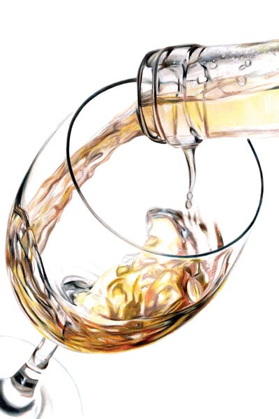 Wine: White Wine Pour by Paul Stowe