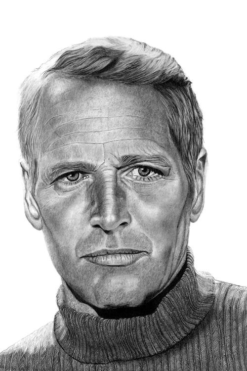 Paul Newman by Paul Stowe wall art