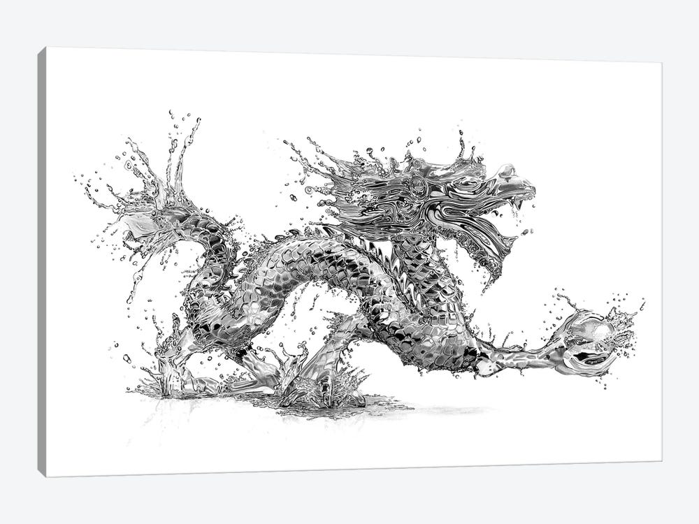 Water Dragon by Paul Stowe 1-piece Canvas Artwork
