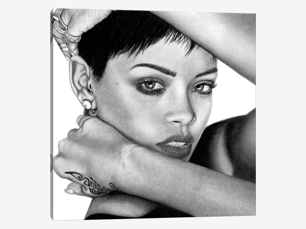 Rihanna by Paul Stowe 1-piece Canvas Artwork