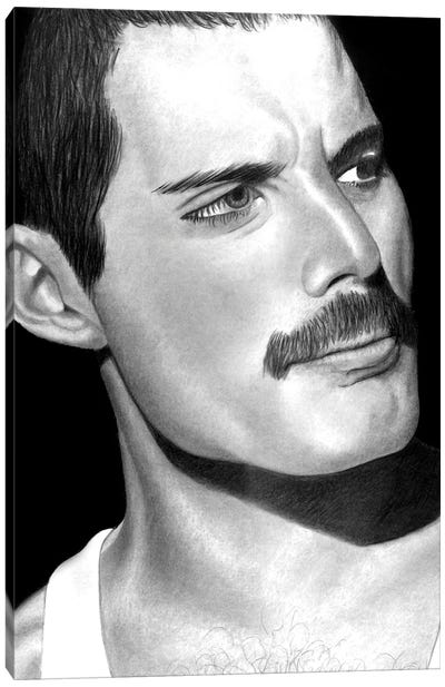 Freddy Canvas Art Print - Freddie Mercury