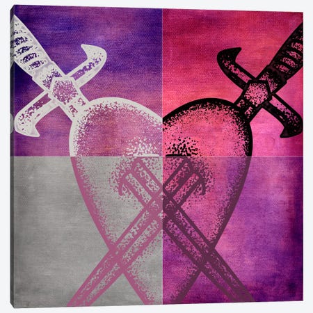 Stabbed in the Heart I Canvas Print #PTA16} by 5by5collective Canvas Art