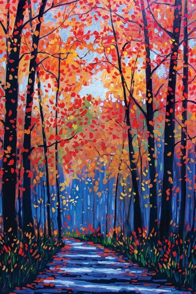 Patty Baker: Autumn Path in Old Kinderhook III by Patty Baker