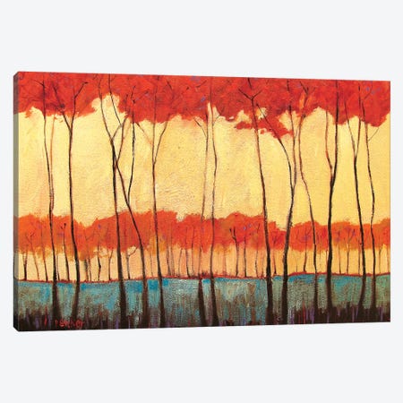 Tall Red Trees Canvas Print #PTB141} by Patty Baker Canvas Art