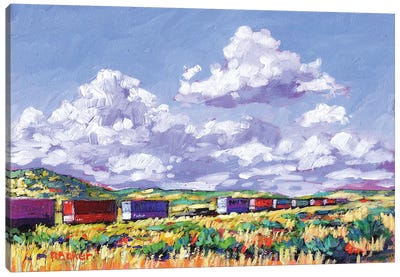 Train Leaving Gallup, New Mexico Canvas Art Print - Patty Baker