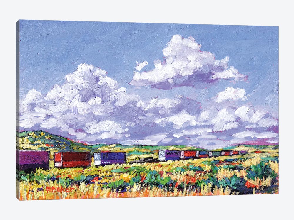Train Leaving Gallup, New Mexico by Patty Baker 1-piece Canvas Art