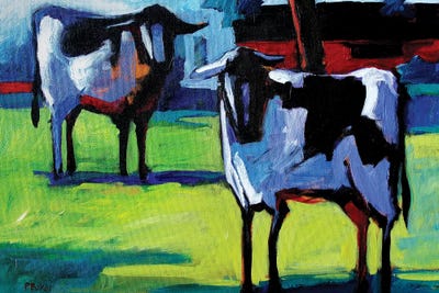 Two Calves by Patty Baker art print