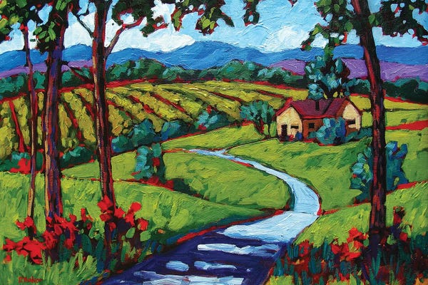 Patty Baker: Young America Road in Summer by Patty Baker