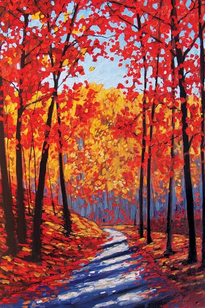 Autumn Path III - In The Hudson River Valley by Patty Baker art print