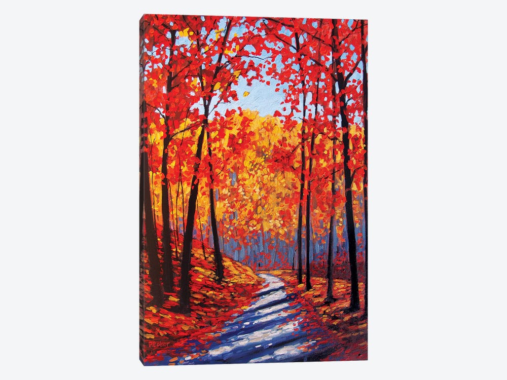 Autumn Path In The Hudson River Valley III 1-piece Canvas Wall Art