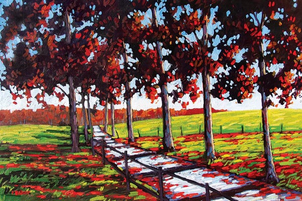 Patty Baker: Driveway off River Road, Rhinebeck, NY by Patty Baker
