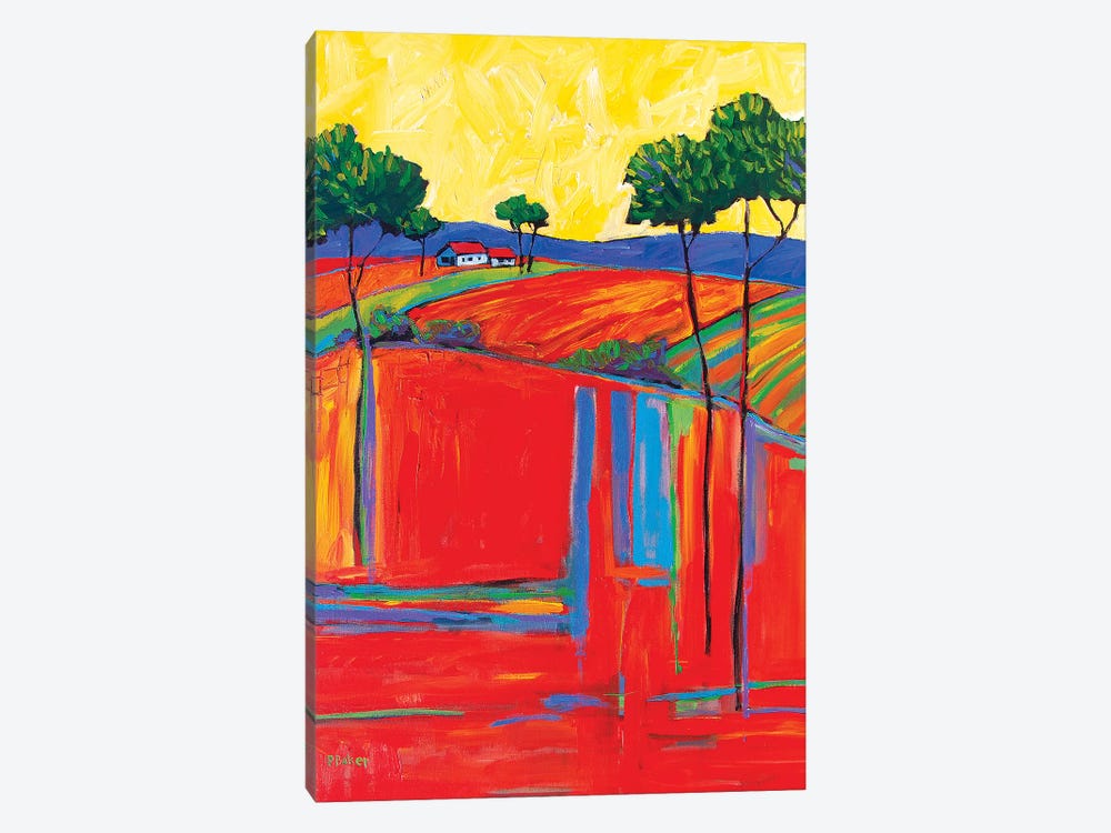 Fields In Fauve I by Patty Baker 1-piece Canvas Print
